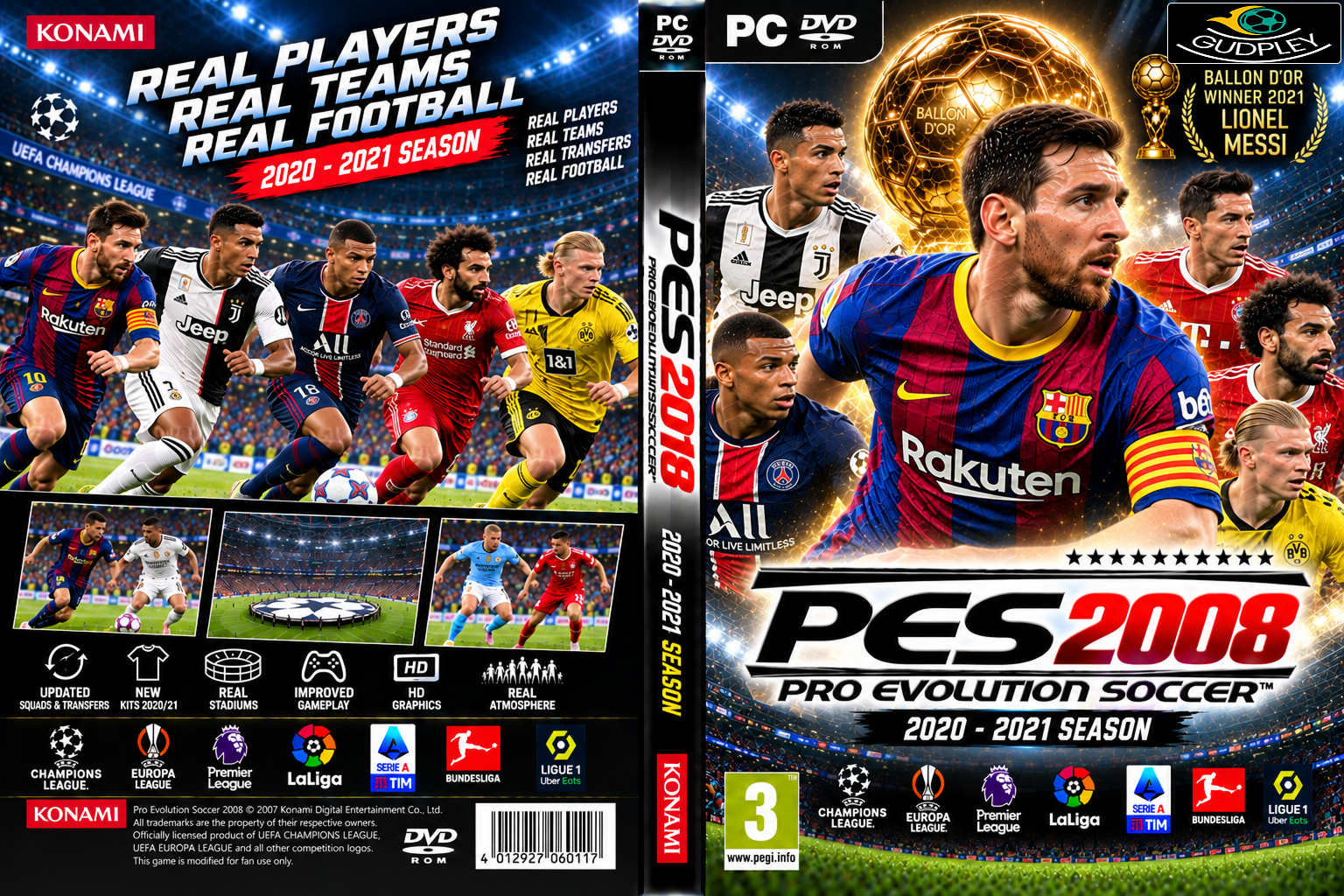 PES 2008 - Gudpley Patch Season 2020-21 (PC)