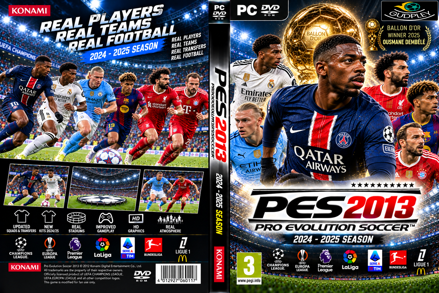 PES 2013 - Gudpley Patch Season 2024/25 (PC)