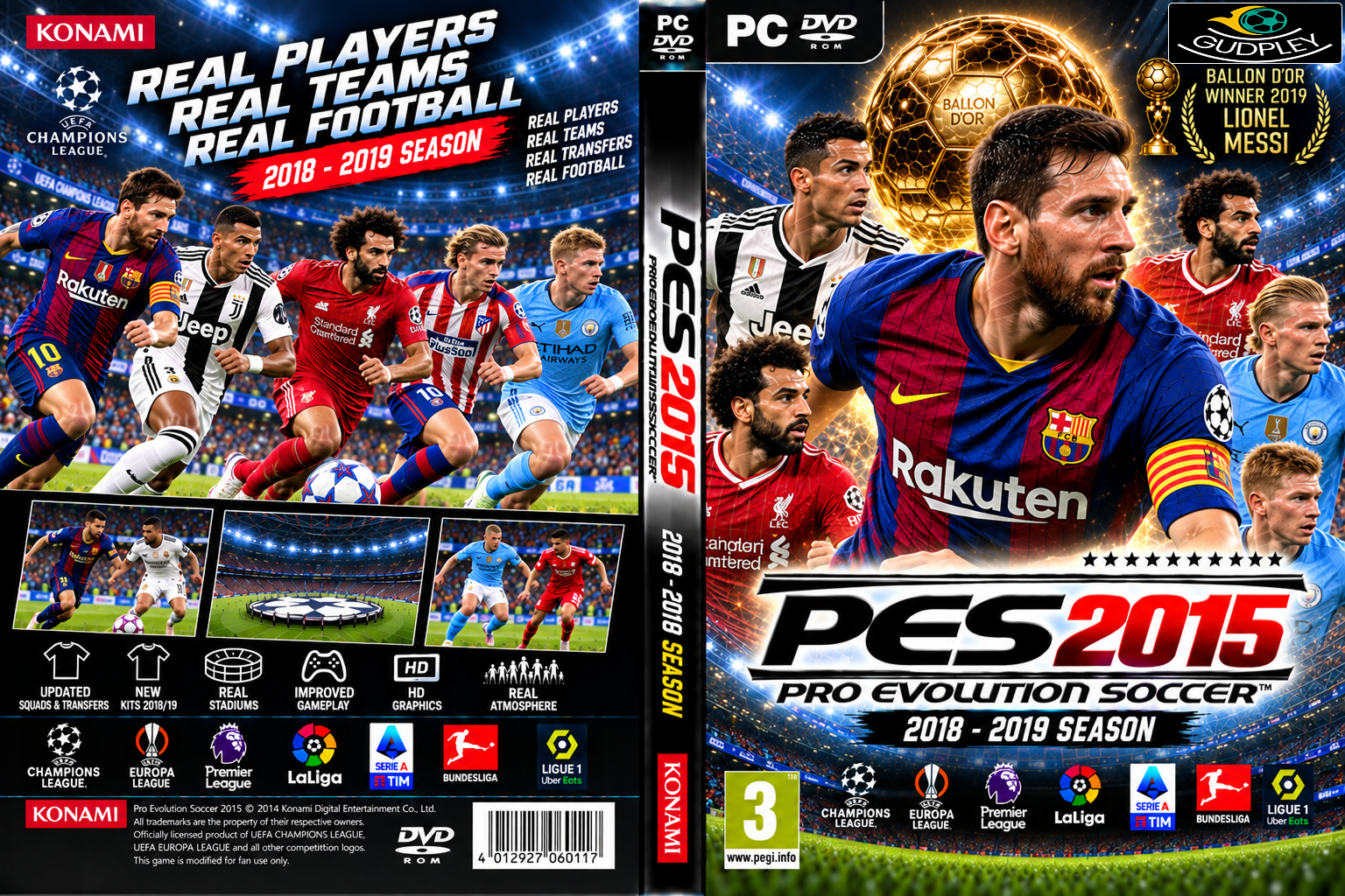 PES 2015 - Gudpley Patch Season 2018-19  (PC)