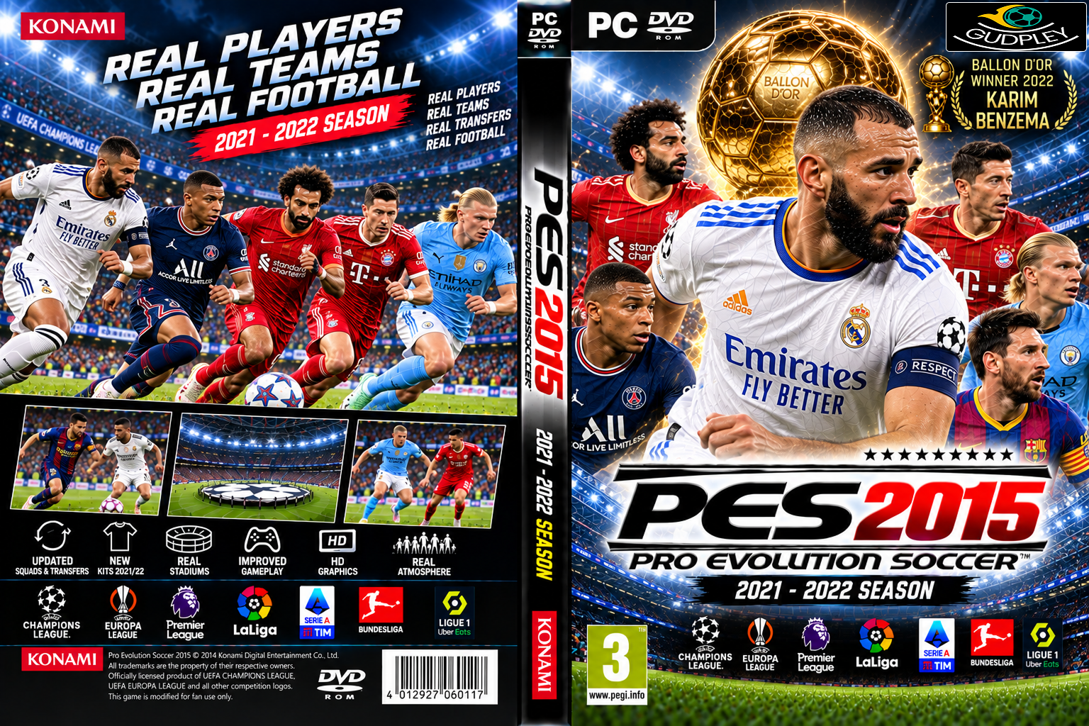 PES 2015 - Gudpley Patch Season 2021/22 (PC)
