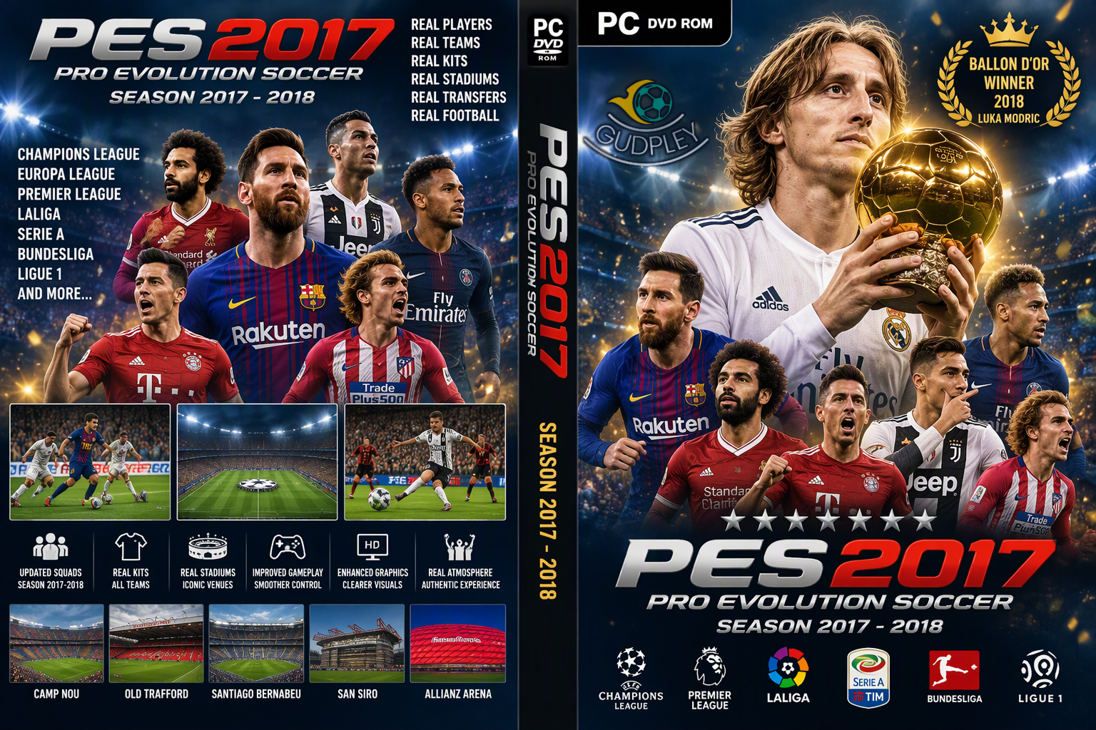 PES 2017 - Gudpley Patch Season 2017-18  (PC)