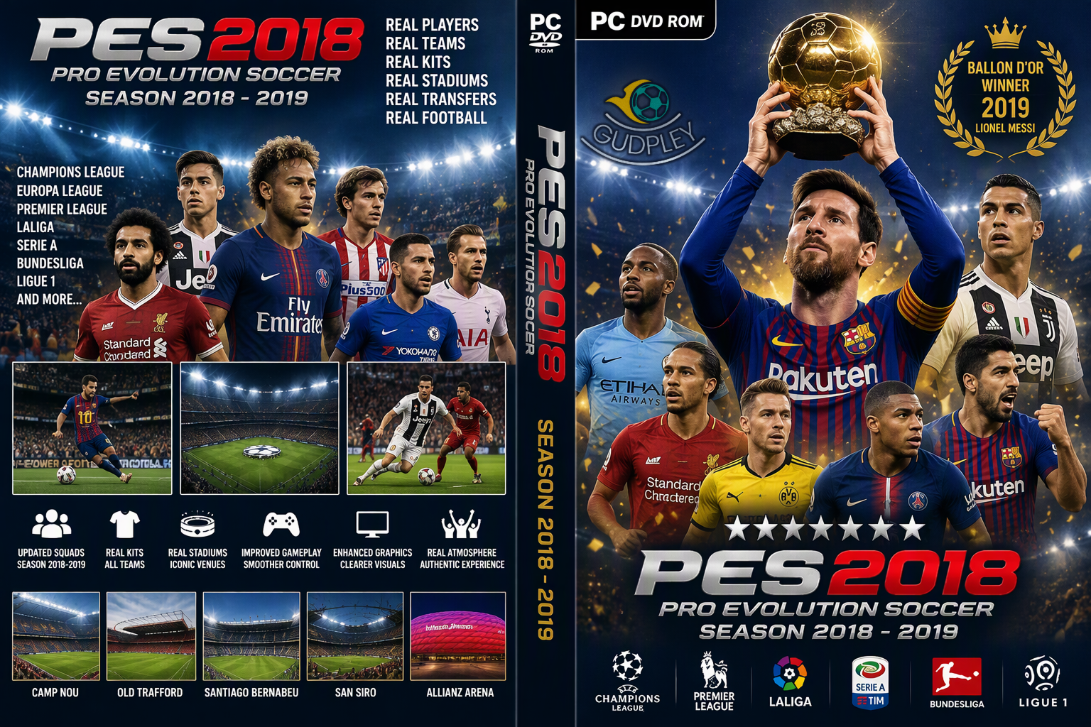 PES 2018 - Gudpley Patch Season 2018-19  (PC)